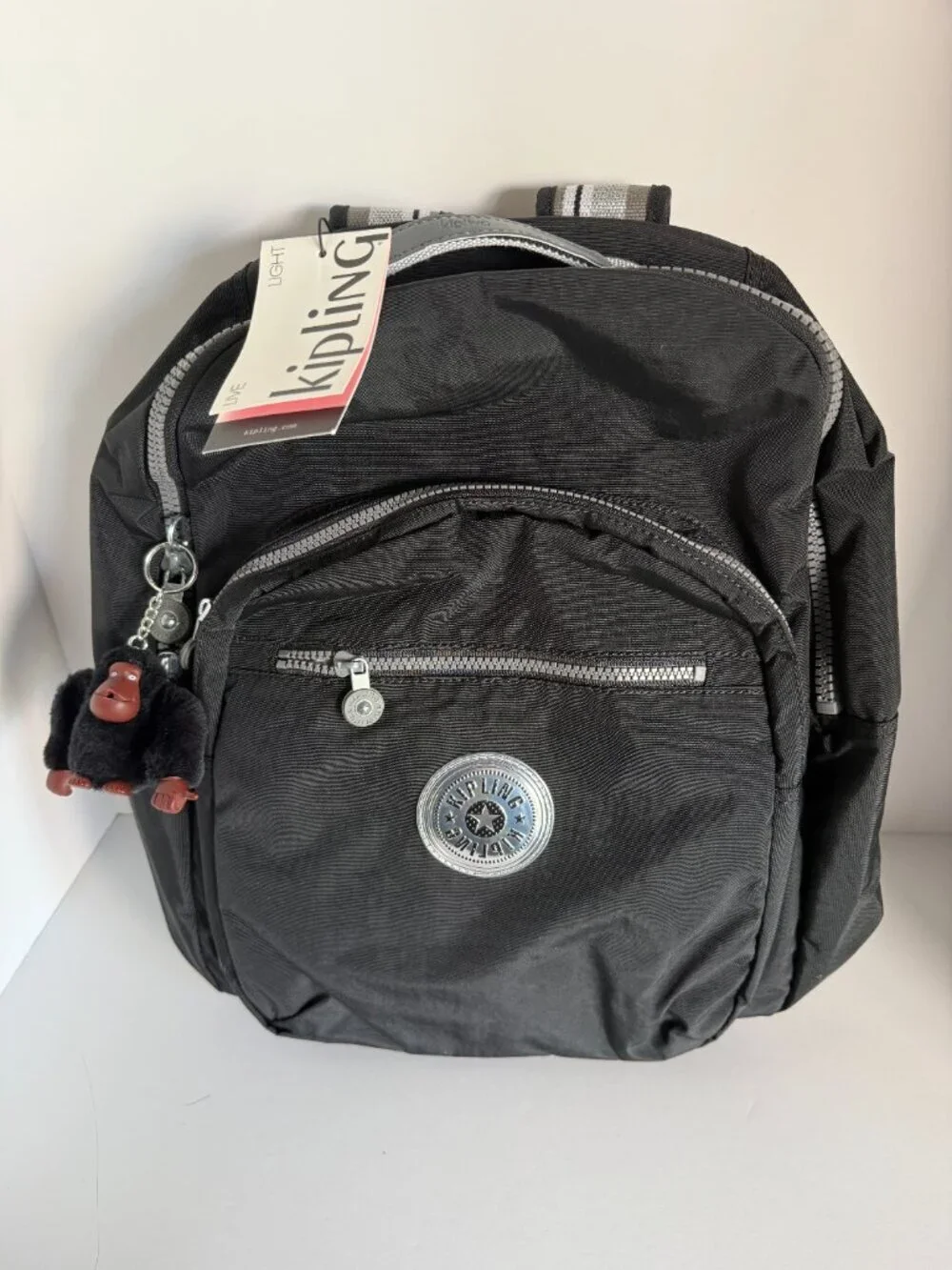 Kipling | Bags | Kipling Seoul Black With Silver Backpack 